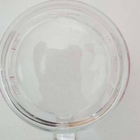 VINTAGE PYREX 533 Open-Red-Letter Open-Handle Measuring-Cup 4-Cup 1-L 32-oz 80s - Picture 6 of 6